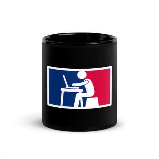 Major League Desk Work Black Coffee Mug