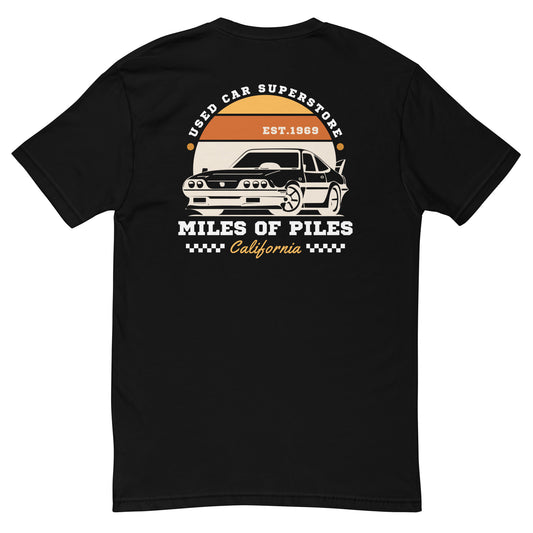 Miles of Piles Used Car Superstore Short Sleeve T-shirt